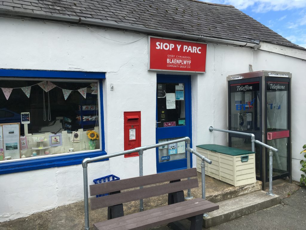 Community shop in Blaenplwyf